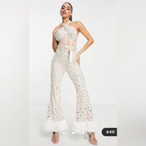 ASOS LUXE Embellished Jumpsuit